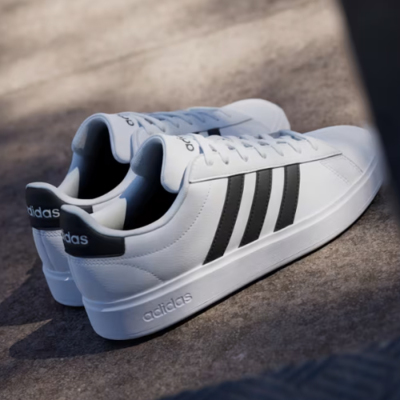 adidas グランド コート2.0 シューズ ホワイト×ブラック GW9214