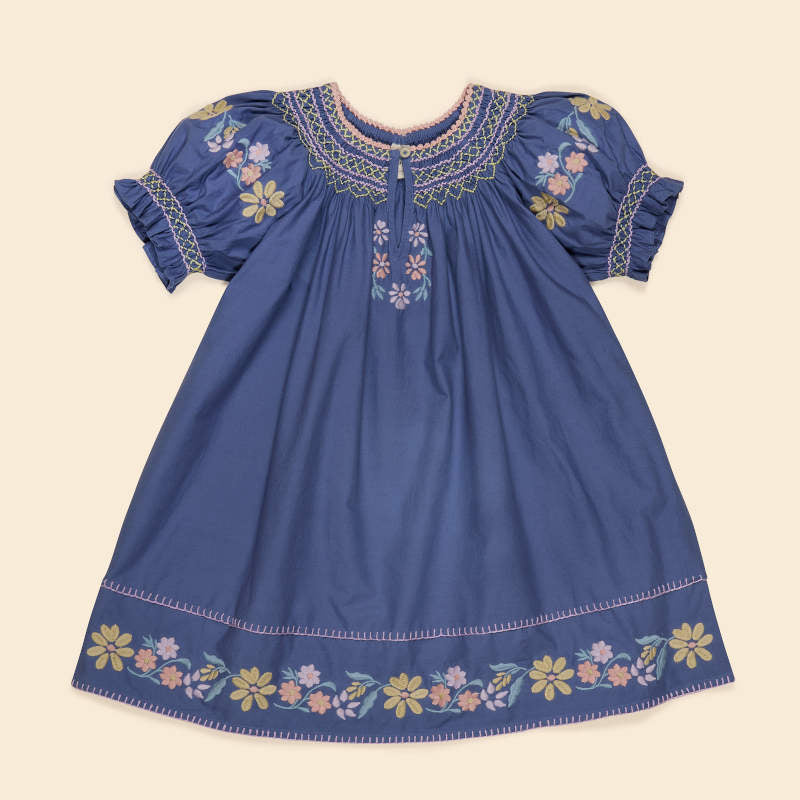 Apolina（アポリナ）2026SS VERNA SMOCK DRESS - azul - キッズ