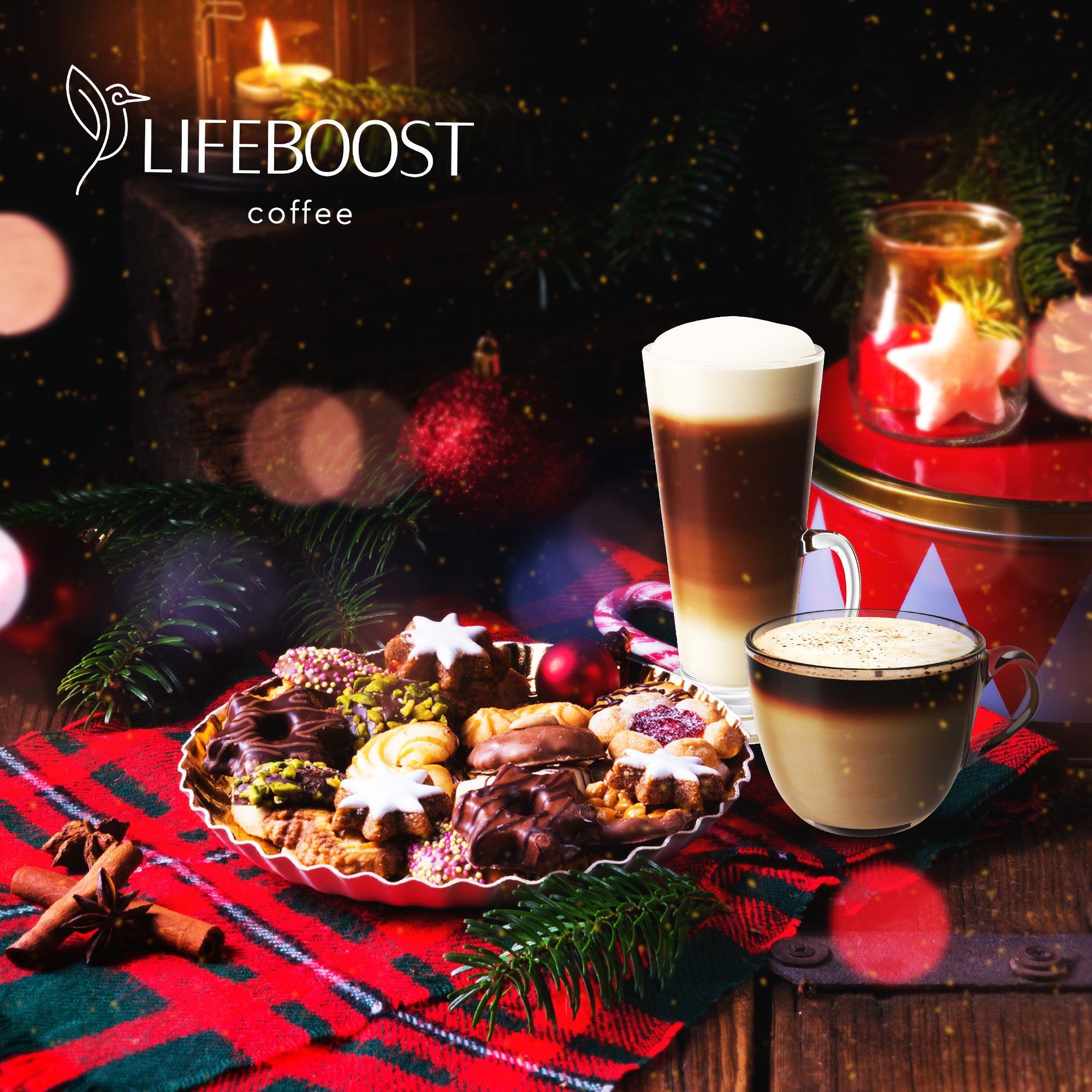 Eggnog Latte Coffee -All-Natural, Flavor-Rich, Ethically Grown