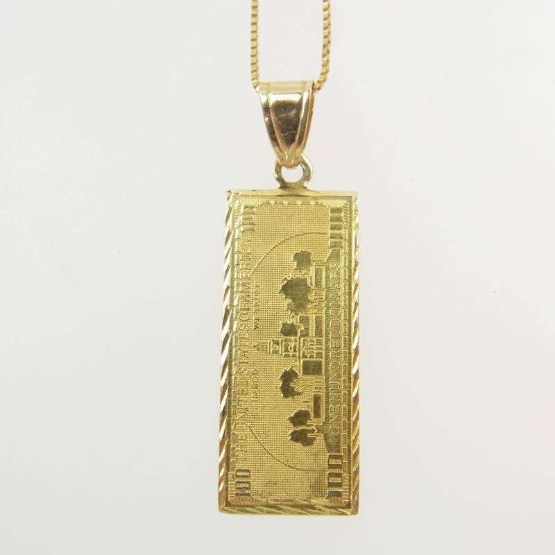 シュプリーム 17AW 14K 100 Dollar Bill Gold Pendant 買取実績