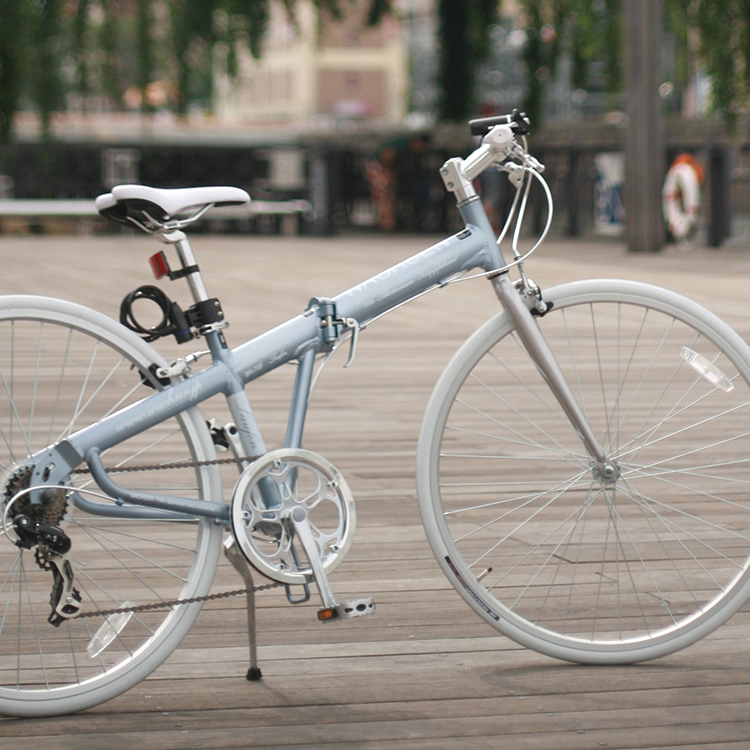 700C アルミ 折りたたみ クロスバイク 6段変速 Laufen BR-70F