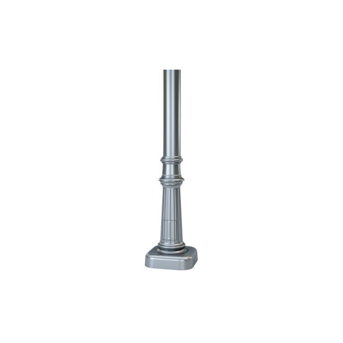 Round Straight Aluminum Decorative Homewood Style Light Pole