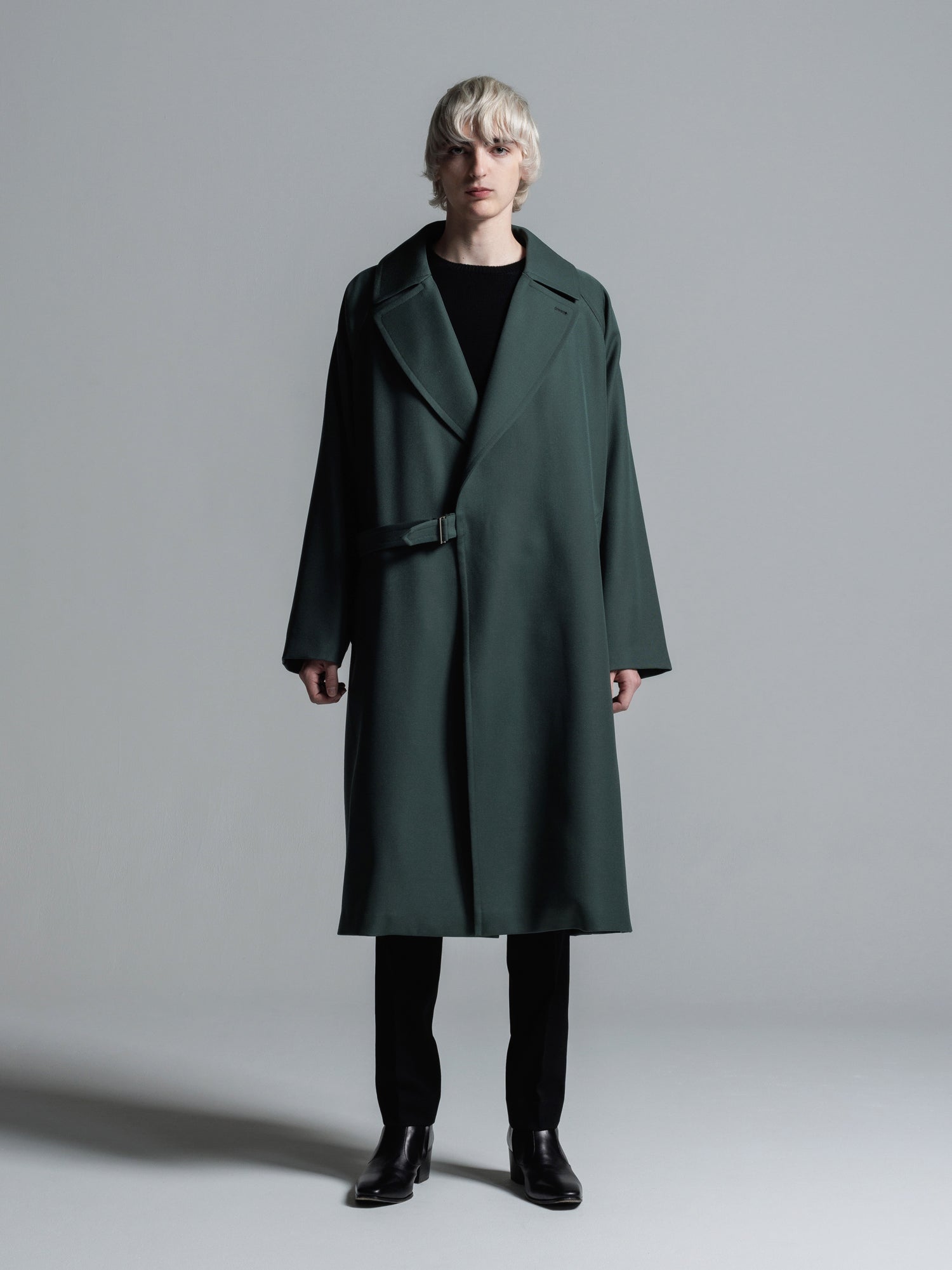 追加生産分] WOOL GABARDINE TIELOCKEN COAT | ウールギャバジンタイ