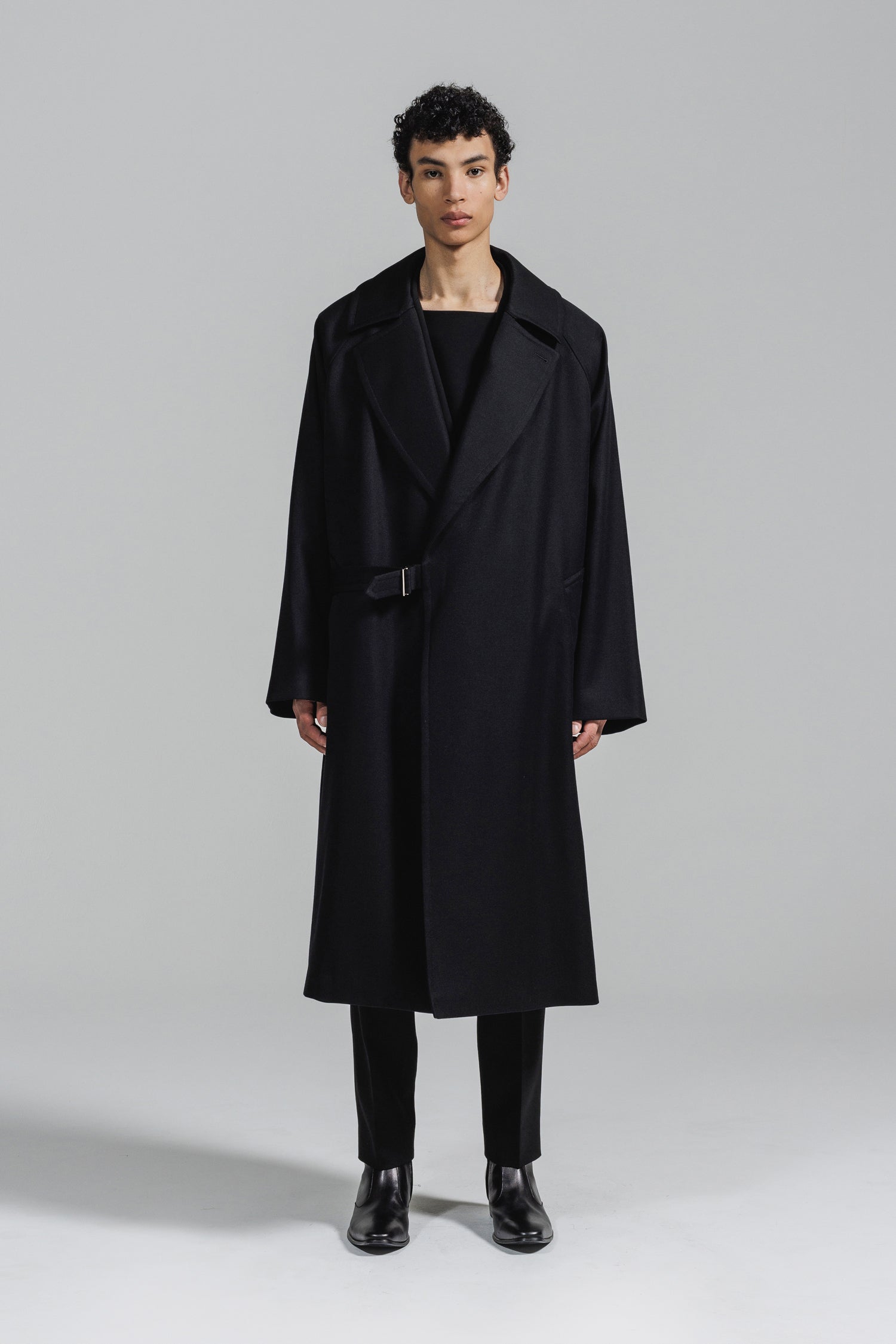 追加生産分] WOOL GABARDINE TIELOCKEN COAT | ウールギャバジンタイ