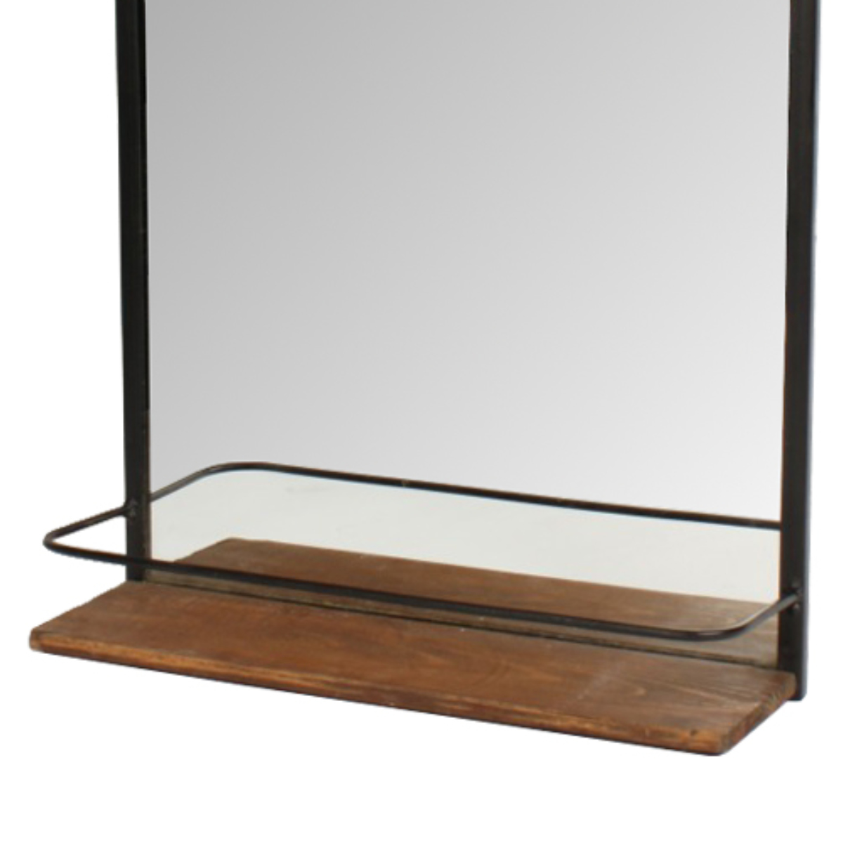 棚付ウォールミラー （ 鏡 壁掛け ミラー ウォールミラー かがみ 洗面