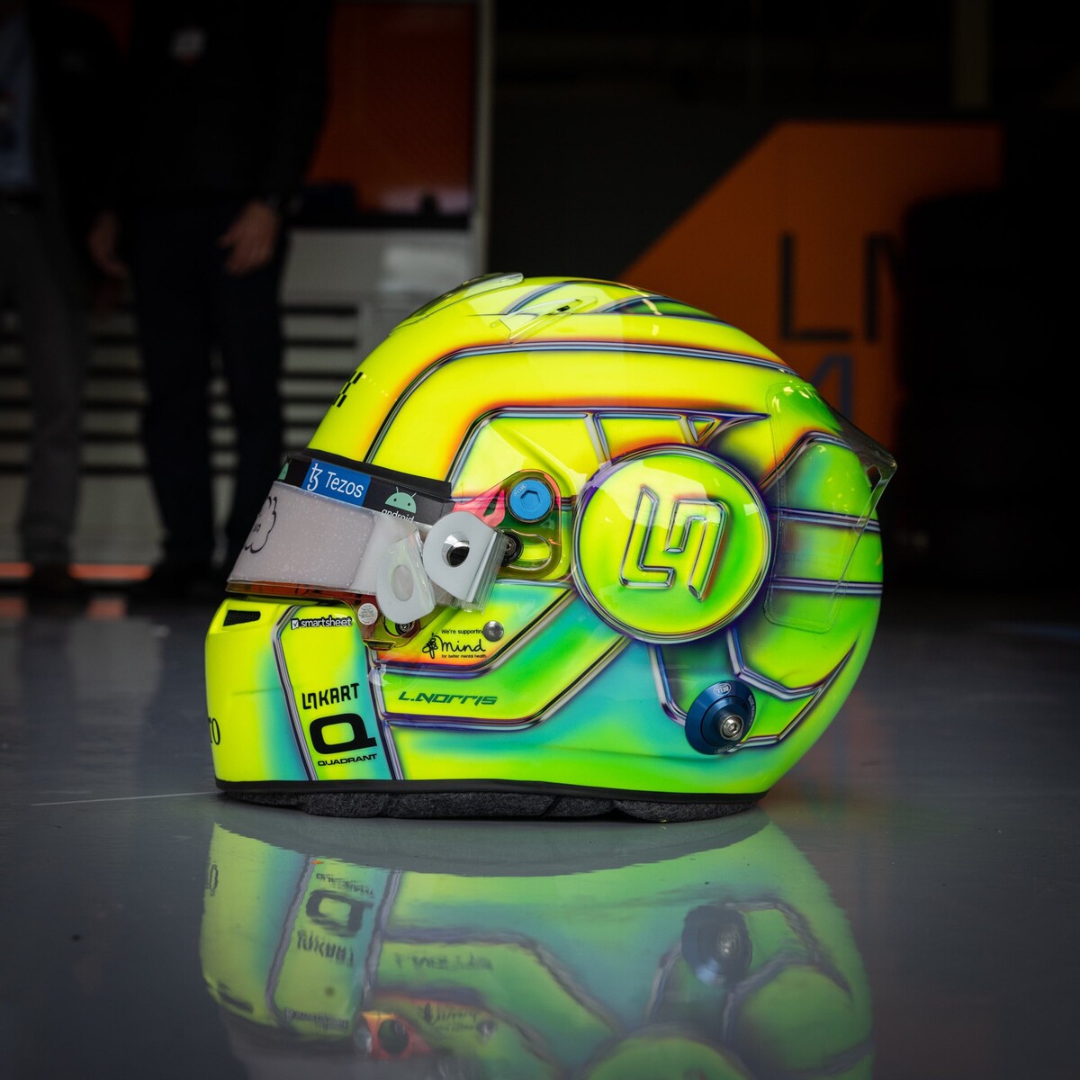 ランド・ノリス、イギリス仕様のヘルメット : F1通信jp