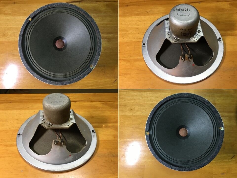 西独Siemens/Klangfilm純正20㎝口径フルレンジRuf. lsp 22aシステム