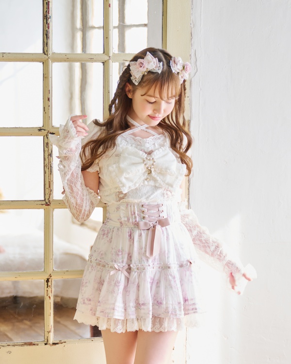 リズリサ LIZLISAスピンドルレースアームウォーマートップス