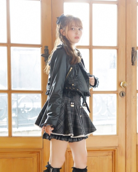 ダブルリボンエコレザーライダースジャケット ｜ LIZ LISA（リズリサ