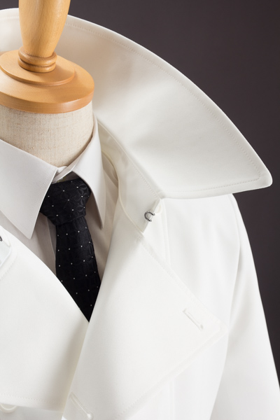 白いロングコート、ナポレオンコート ホワイト135 【2025-26年販売