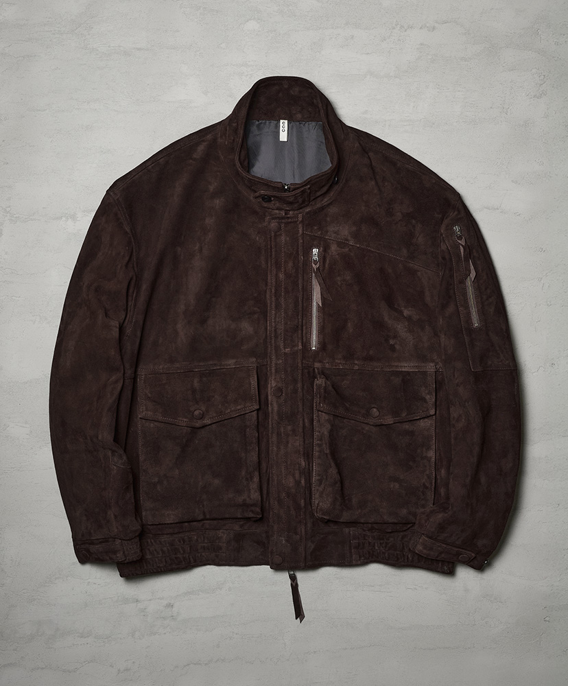 Bomber Jacket - Sheep Suede(2(MEN) Chocolate/チョコレート): CCU
