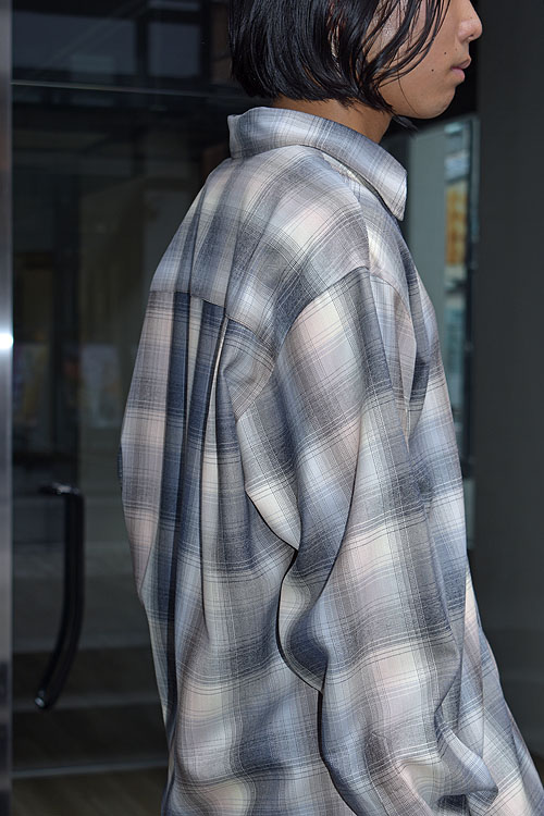 AURALEE[オーラリー] Super Light Wool Check Shirt - 8/30(fri)~ Launch