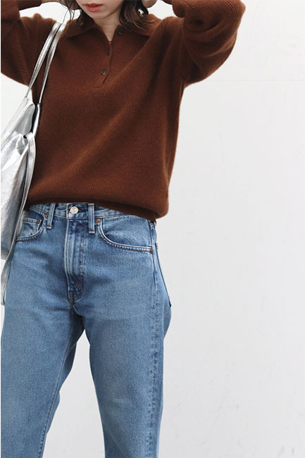 BATONER/バトナー】Cashmere Fox Polo