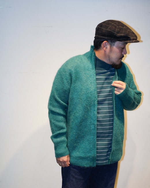 NEEDLES/ニードルズ Zipped Mohair Cardigun - Solid [Bordeaux