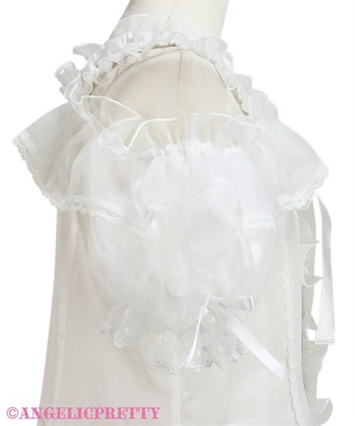 Frill See-Through Off-Shoulder Blouse by Angelic Pretty