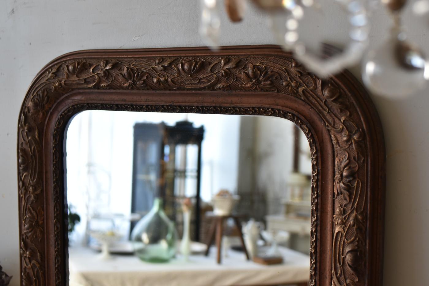フランスアンティークインテリア アンティークミラー.57 ルイ