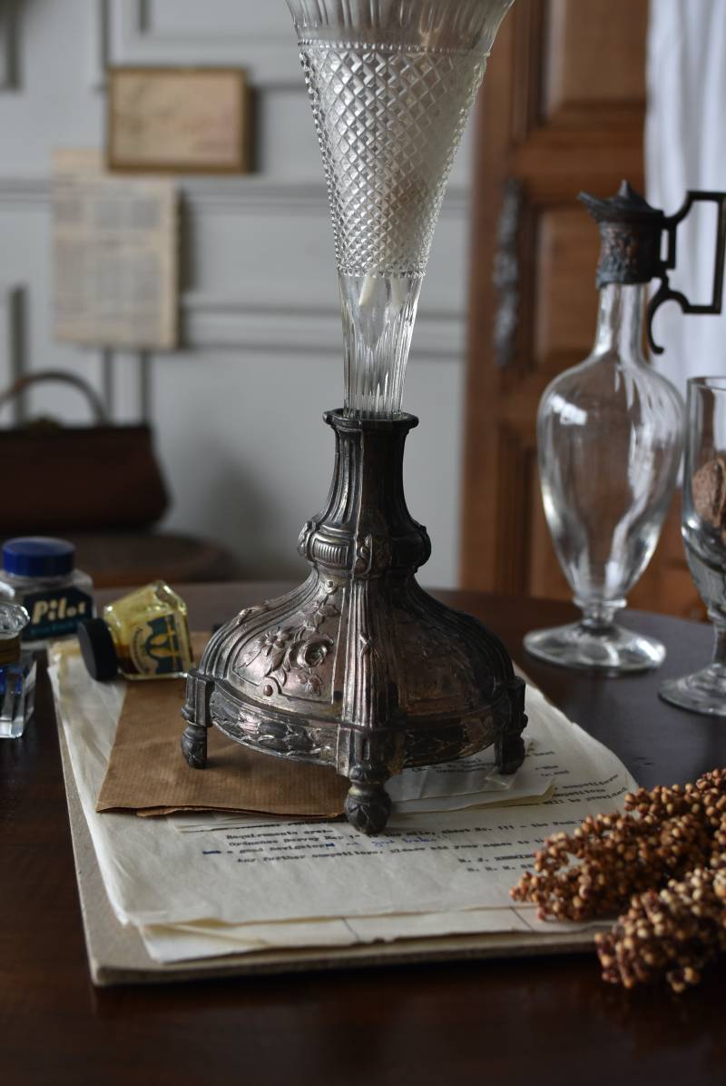 フランスアンティーク雑貨 アンティークフラワーベース.8 花器