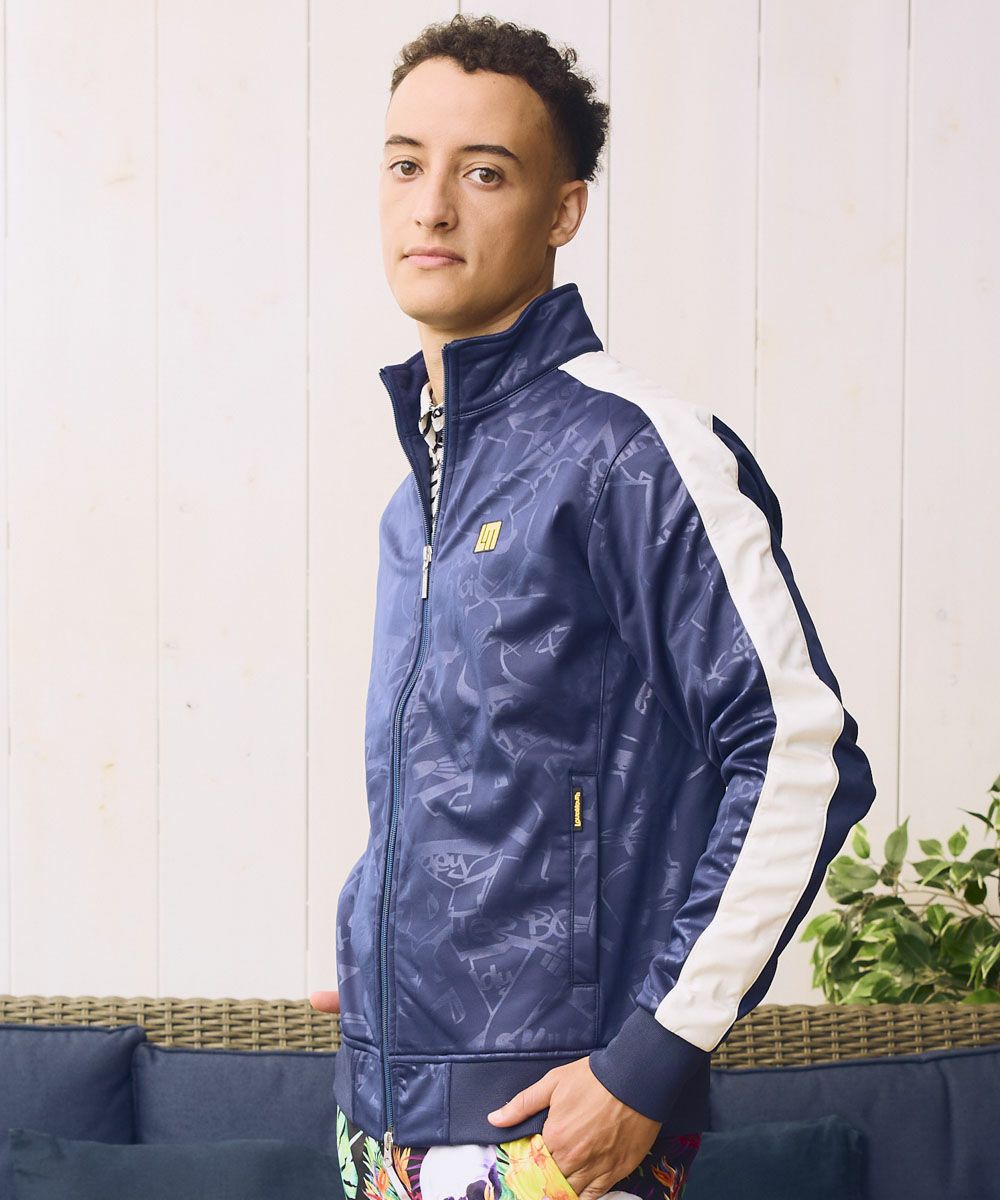 LOUDMOUTH メンズジャケット Lサイズ ホワイト メンズ 袋ジャガード