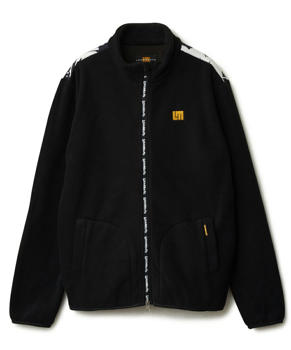 メンズ ボア×タフタ配色ジップブルゾン ベージュ | LOUDMOUTH JAPAN