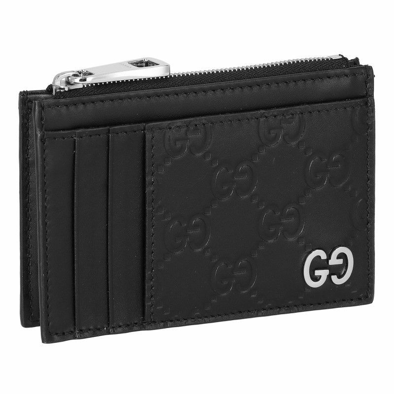 グッチ GUCCI カードケース メンズ シグネチャー ブラック 597560