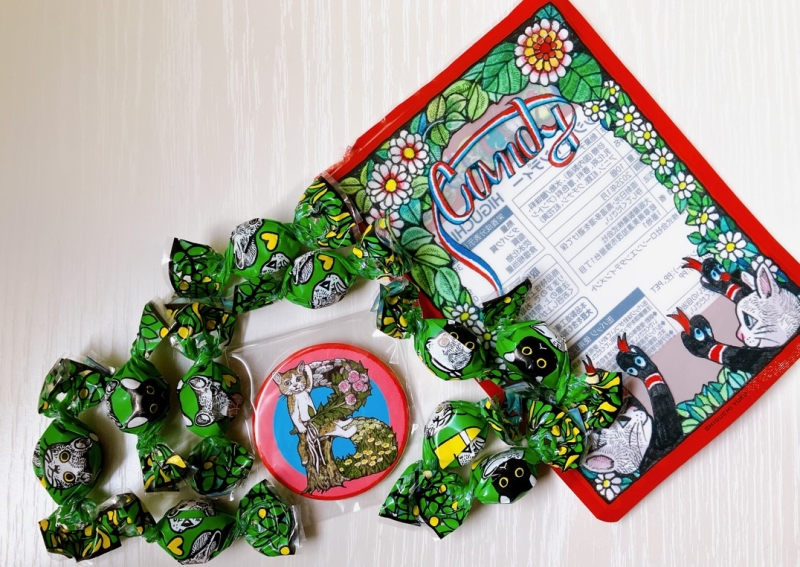 ローソン“ヒグチユウコ缶バッジキャンディー”開封レビュー】ネコの