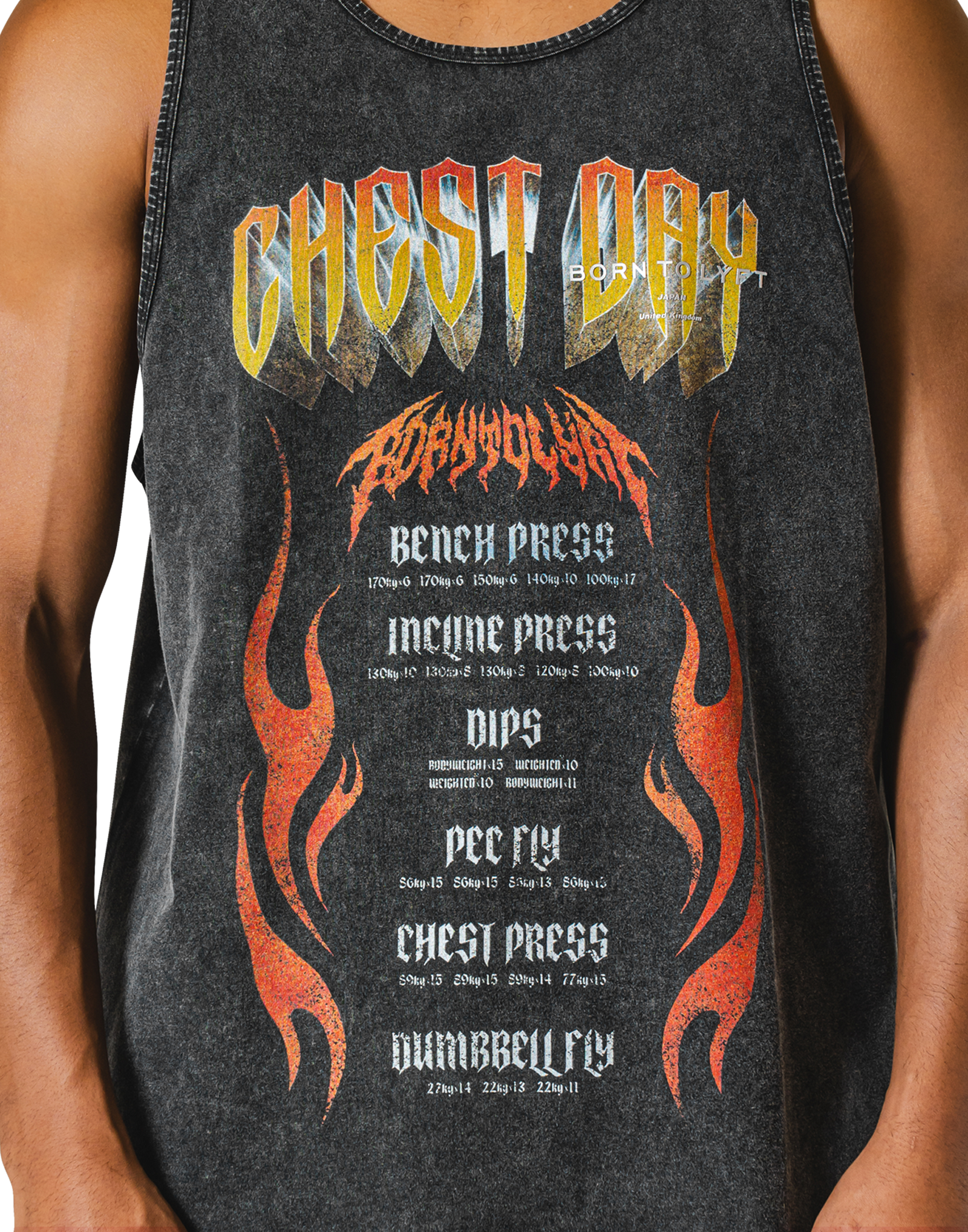 Chest Day Vintage Tanktop - Black – LÝFT