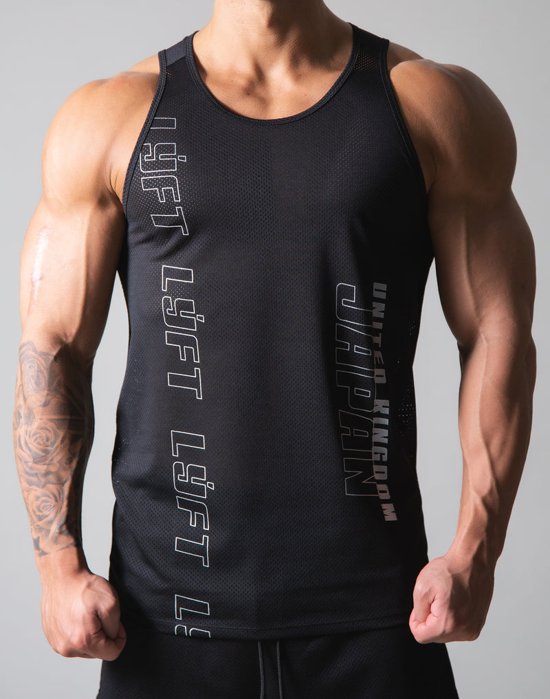 LYFT UK x JP Mesh Tanktop - Black – LÝFT