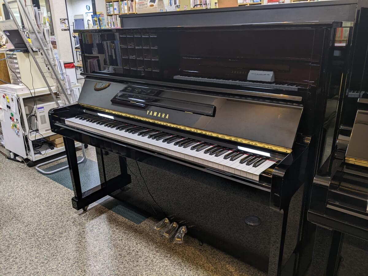 アップライトピアノ YAMAHA U10BL（消音ユニットRSC3-1取り付け済み