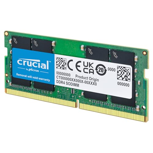 Crucial 8GB DDR4 RAM 3200MHz (PC4-25600), Downclockable to 2933