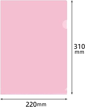 Amazon | プラス カラークリアホルダー A4 タテ ピンク 10冊 89-344 FL