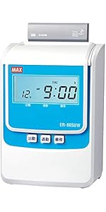 Amazon | マックス 電子タイムレコーダー ER-60SU ホワイト | タイム