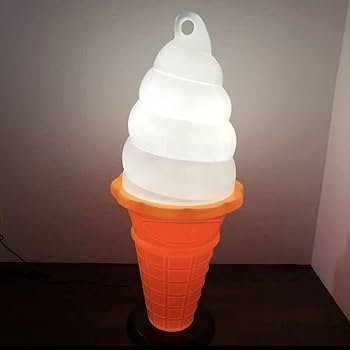 Amazon.co.jp: 【高さ95㎝】ソフトクリーム ライト ランプ 照明 業務
