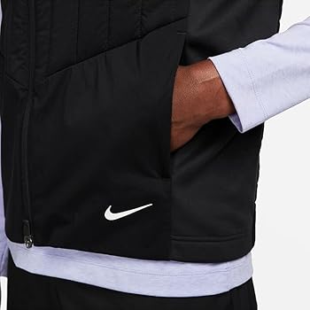 Nike Therma-FIT Repel Men's Full-Zip Golf Jacket, BLACK, XL at