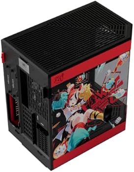 HYTE Y60 Hakos Baelz Edition Medium Tower PC Case (Red/Black) and