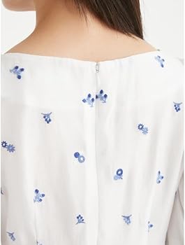 Amazon | [セルフォード] 小花刺繍ペプラムブラウス CWFB251116