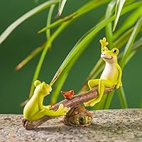 Amazon.co.jp: LxRx9 Frog Figurine Object, Frog Figurine