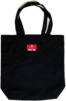 Amazon | [CREAM SODA] 角ドクロ トート バッグ『 BLACK