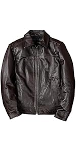Amazon | [FORTIME] レザージャケット 羊革 革ジャン 本革ジャケット