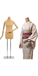 Amazon.co.jp: 【雅】和装ボディ 腕付き 和装用 トルソー マネキン