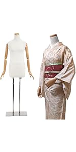 Amazon.co.jp: 【雅】和装ボディ 腕付き 和装用 トルソー マネキン