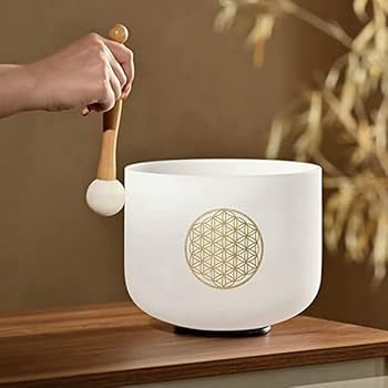 Amazon.co.jp: Haskoss 528HZ 8インチ 生命の花クリスタルシンギング