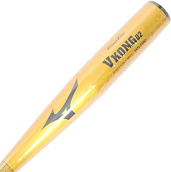 Amazon | MIZUNO 軟式用金属製 Vコング02 84cm(VKONG02) ゴールド 84