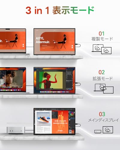 Intehill - モバイルモニター 3k モニター 16 インチ U16ZA の評価