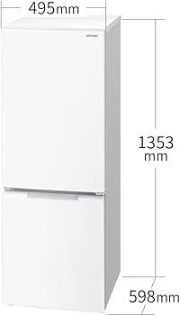 Amazon.co.jp: シャープ 冷蔵庫 SJ-D18J-W 幅49.5cm 179L 扉の開閉を