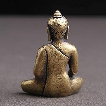 Amazon｜極小仏像 釈迦如来像 真鍮釈迦牟尼仏坐像 銅製仏像 仏教美術品