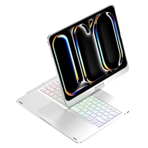 kaidisen - 360度回転 iPad Pro 11インチ M4 キーボードケース タッチ