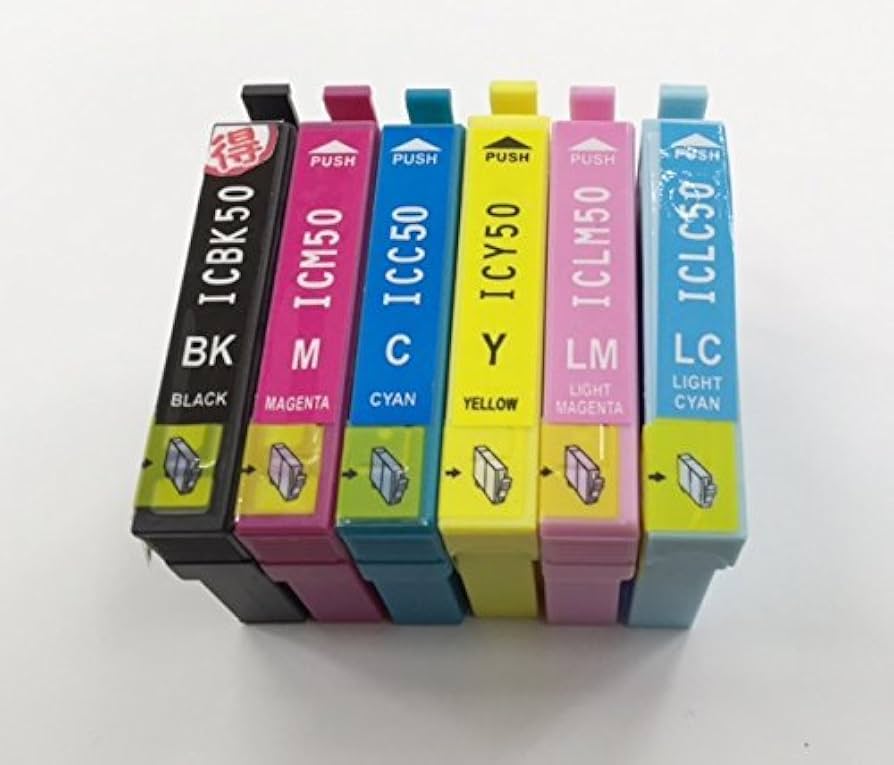 Amazon.co.jp: EP-803A インク エプソン プリンター IC50 6色セット