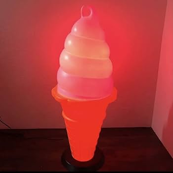 Amazon.co.jp: 【高さ95㎝】ソフトクリーム ライト ランプ 照明 業務
