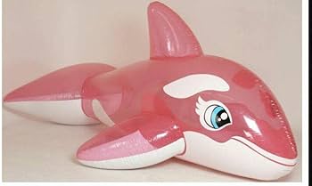 Amazon | シャチ ピンク ツヤあり フロート 空気ビニール風船 浮き輪
