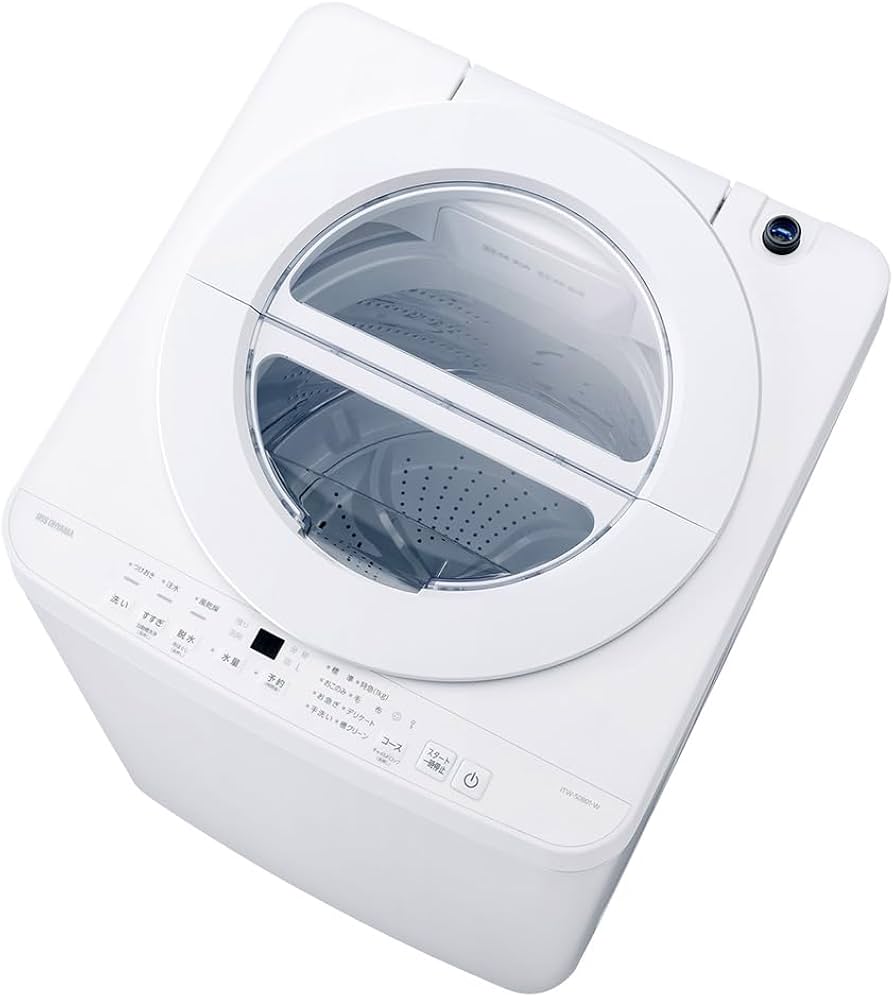Amazon | アイリスオーヤマ 洗濯機 5.0kg ホワイト ITW-50B01-W OSH